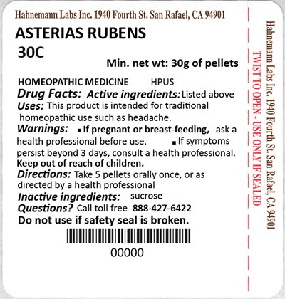Asterias Rubens 30C 30g.jpg Asterias Rubens 30C 30g - Asterias Rubens 30C 30g